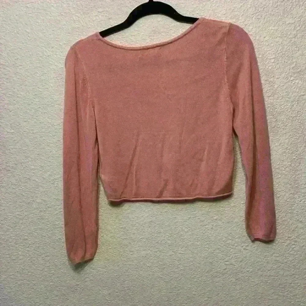 Pink Urban Outfitters crop sz M casual back to school college date night comfy - Picture 6 of 7